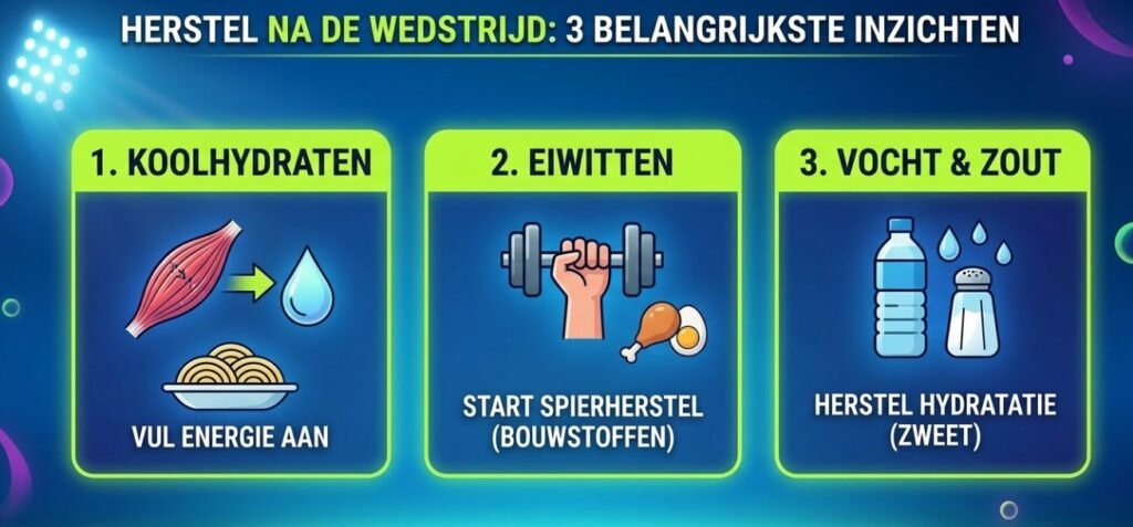 herstel na een wedstrijd met voeding