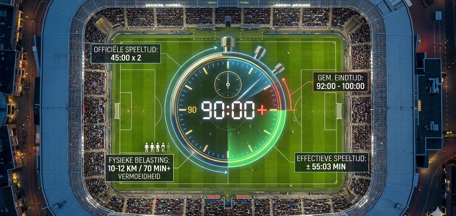 hoelang duurt een wedstrijd gemiddeld uitleg